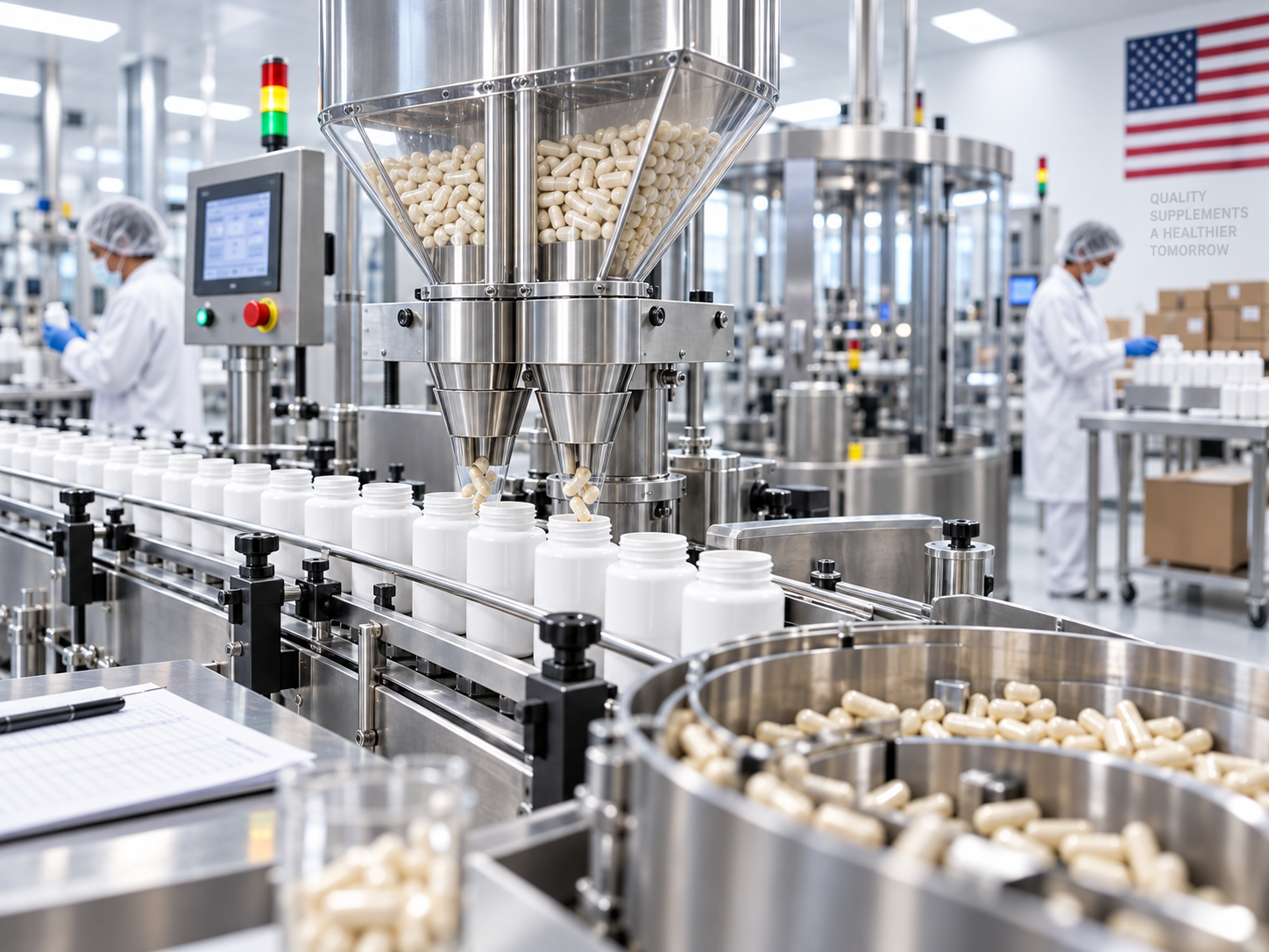 Equipos y línea de fabricación de suplementos